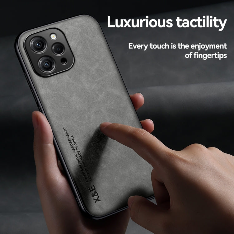 For Xiaomi Redmi K70E Skin Feel Magnetic Leather Back Phone Case(Blue) - K70E Cases by PMC TechLife | Online Shopping South Africa | PMC TechLife