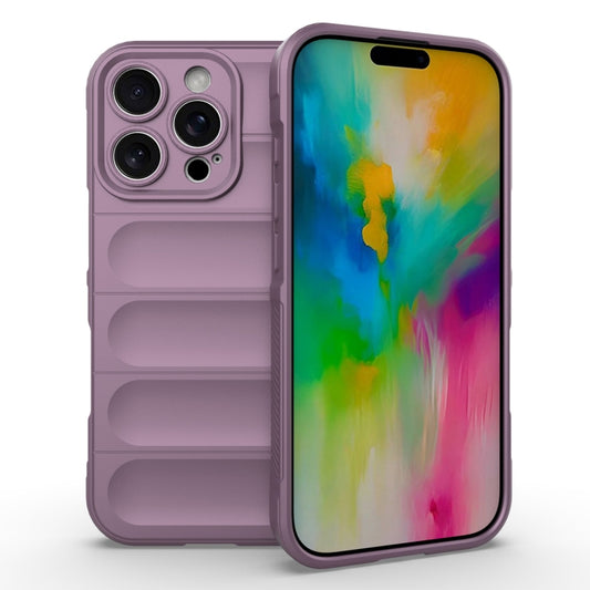 For iPhone 16 Pro Magic Shield TPU + Flannel Phone Case(Purple) - iPhone 16 Pro Cases by PMC Jewellery | Online Shopping South Africa | PMC Jewellery | Buy Now Pay Later Mobicred