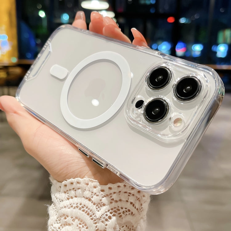 For iPhone 16 Pro Space MagSafe Acrylic Hybrid TPU Phone Case(Transparent) - iPhone 16 Pro Cases by PMC TechLife | Online Shopping South Africa | PMC TechLife | Buy Now Pay Later Mobicred