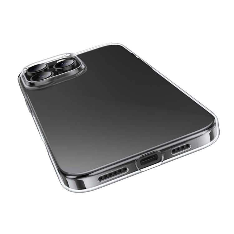 For iPhone 16 Pro Max hoco Light Series Soft TPU Phone Case(Transparent Black) - iPhone 16 Pro Max Cases by hoco | Online Shopping South Africa | PMC Jewellery | Buy Now Pay Later Mobicred