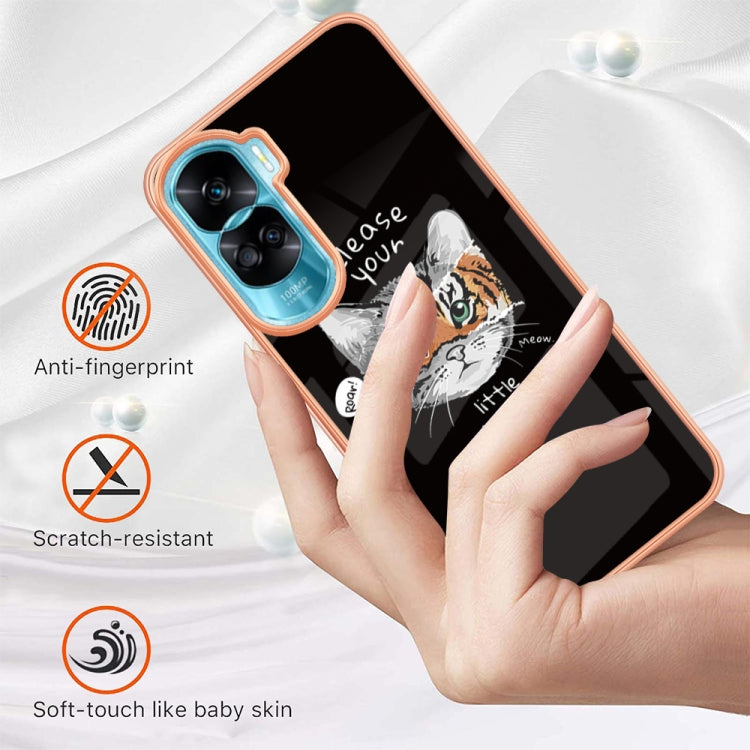 For Honor 90 Lite 5G Electroplating Marble Dual-side IMD Phone Case(Natural Growth) - Honor Cases by PMC TechLife | Online Shopping South Africa | PMC TechLife | Buy Now Pay Later Mobicred