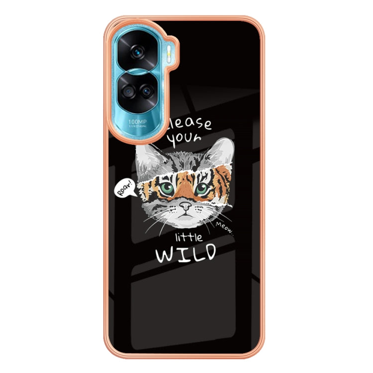 For Honor 90 Lite 5G Electroplating Marble Dual-side IMD Phone Case(Natural Growth) - Honor Cases by PMC TechLife | Online Shopping South Africa | PMC TechLife | Buy Now Pay Later Mobicred