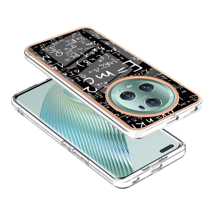 For Honor Magic 5 Pro Electroplating Marble Dual-side IMD Phone Case(Equation) - Honor Cases by PMC TechLife | Online Shopping South Africa | PMC TechLife | Buy Now Pay Later Mobicred