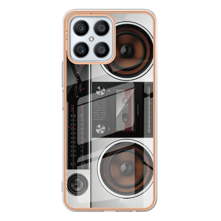 For Honor X8 4G Electroplating Marble Dual-side IMD Phone Case(Retro Radio) - free shipping - PMC TechLife - Order now!