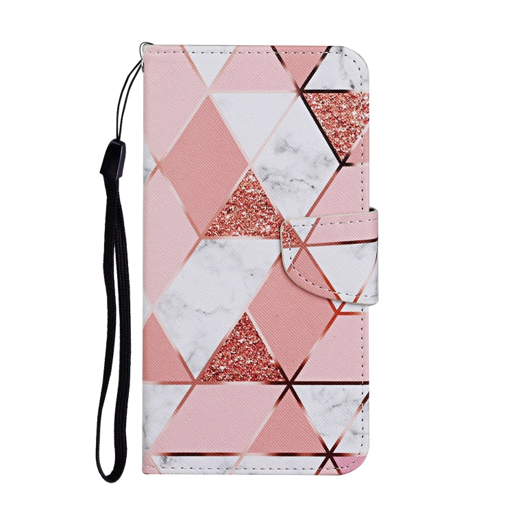 For iPhone 16 3D Colored Drawing Flip Leather Phone Case(Marble) - iPhone 16 Cases by PMC TechLife | Online Shopping South Africa | PMC TechLife | Buy Now Pay Later Mobicred