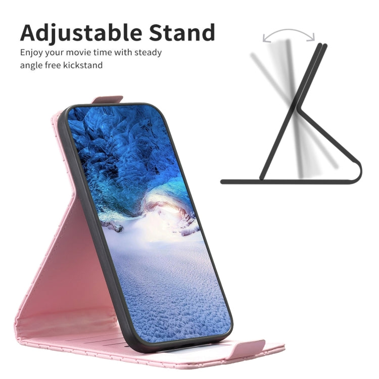 For Xiaomi 13 Diamond Lattice Vertical Flip Leather Phone Case(Pink) - 13 Cases by PMC TechLife | Online Shopping South Africa | PMC TechLife | Buy Now Pay Later Mobicred