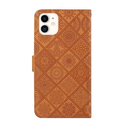 For iPhone 16 Pro Max Ethnic Style Embossed Pattern Leather Phone Case(Brown) - iPhone 16 Pro Max Cases by PMC Jewellery | Online Shopping South Africa | PMC Jewellery | Buy Now Pay Later Mobicred