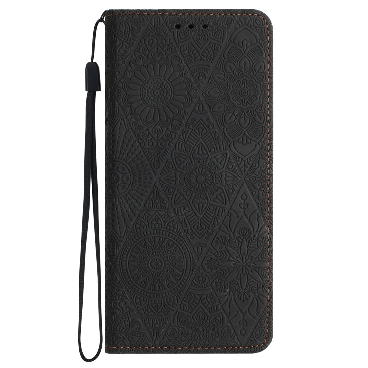 For Samsung Galaxy S24 5G Ethnic Embossed Adsorption Leather Phone Case(Black) - free shipping - PMC TechLife - Order now!