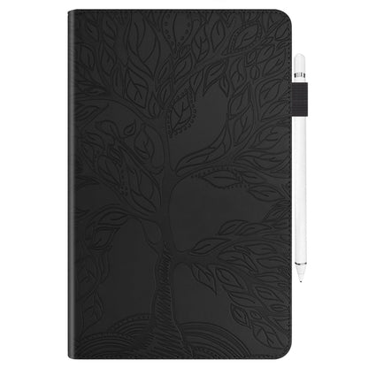 For Samsung Galaxy Tab S9+ Life Tree Series Horizontal Flip Leather Tablet Case(Black) - Galaxy Tab S9+ Cases by PMC Jewellery | Online Shopping South Africa | PMC Jewellery | Buy Now Pay Later Mobicred