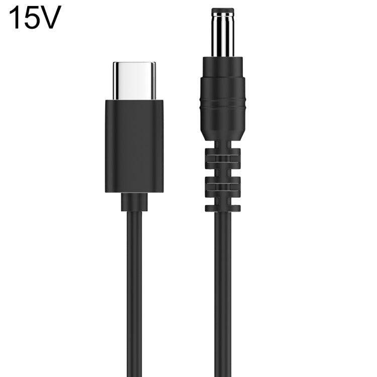 15V 5.5 x 2.1mm DC Power to Type-C Adapter Cable - Cable & Adapters by PMC TechLife | Online Shopping South Africa | PMC TechLife | Buy Now Pay Later Mobicred