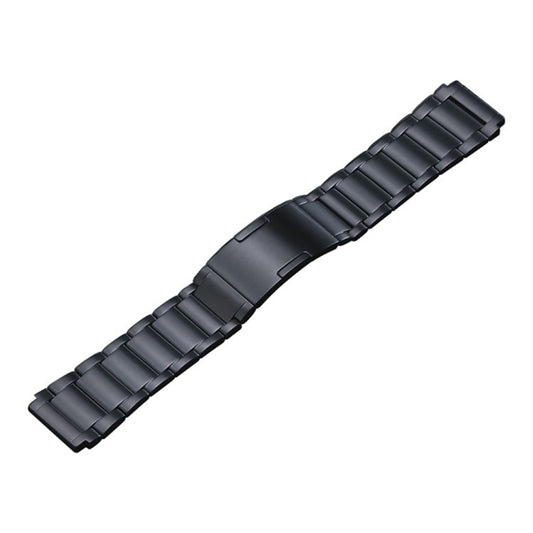 For Huawei Watch 4 Pro/GT3/GT2 Porsche Ver 22mm Three Strains HW Buckle Titanium Steel Watch Band(Black) - Watch Bands by PMC Jewellery | Online Shopping South Africa | PMC Jewellery