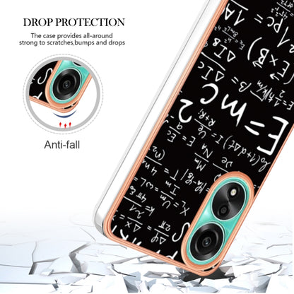For OPPO A78 4G Electroplating Marble Dual-side IMD Phone Case(Equation) - OPPO Cases by PMC Jewellery | Online Shopping South Africa | PMC Jewellery | Buy Now Pay Later Mobicred