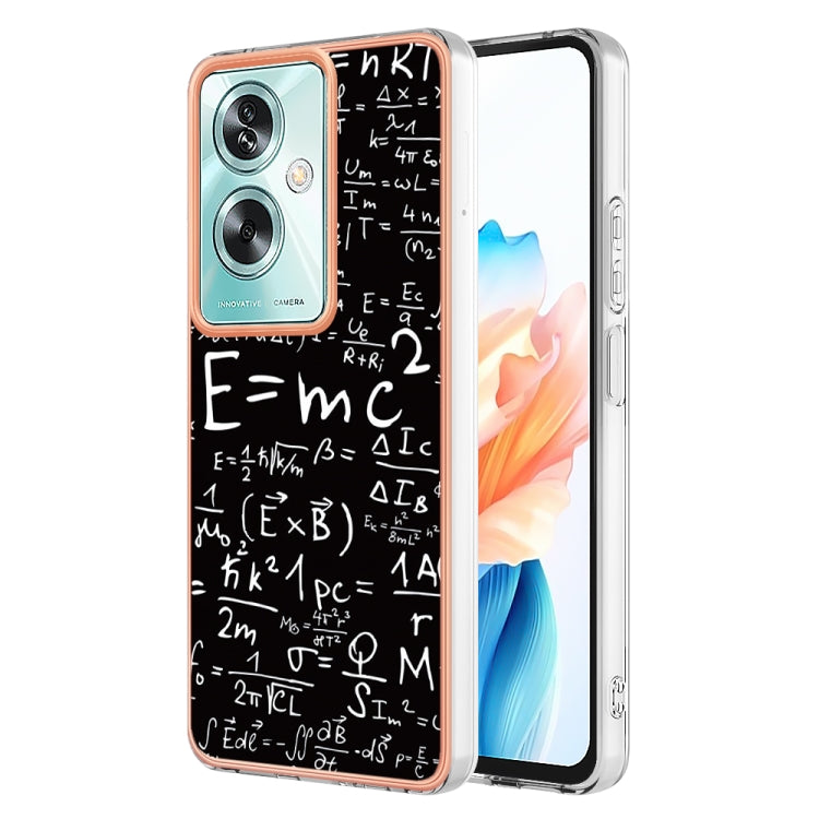For OPPO A79 5G Global Electroplating Marble Dual-side IMD Phone Case(Equation) - OPPO Cases by PMC TechLife | Online Shopping South Africa | PMC TechLife | Buy Now Pay Later Mobicred