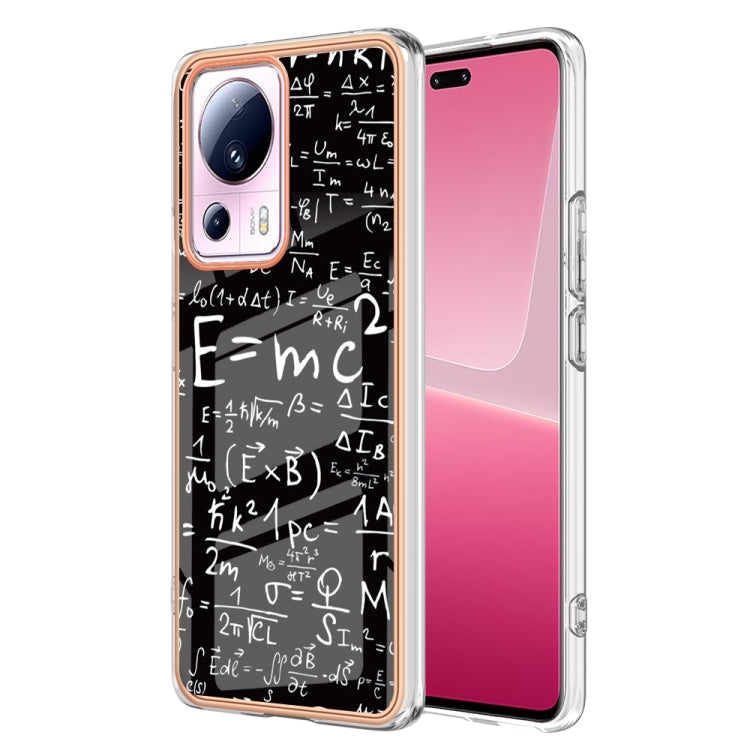 For Xiaomi 13 Lite 5G Electroplating Marble Dual-side IMD Phone Case(Equation) - 13 Lite Cases by PMC TechLife | Online Shopping South Africa | PMC TechLife | Buy Now Pay Later Mobicred