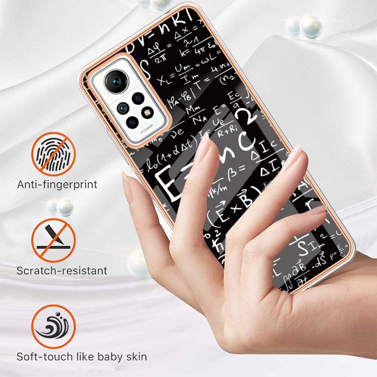 For Xiaomi Redmi Note 12 Pro 4G Global Electroplating Marble Dual-side IMD Phone Case(Equation) - Xiaomi Cases by PMC TechLife | Online Shopping South Africa | PMC TechLife | Buy Now Pay Later Mobicred