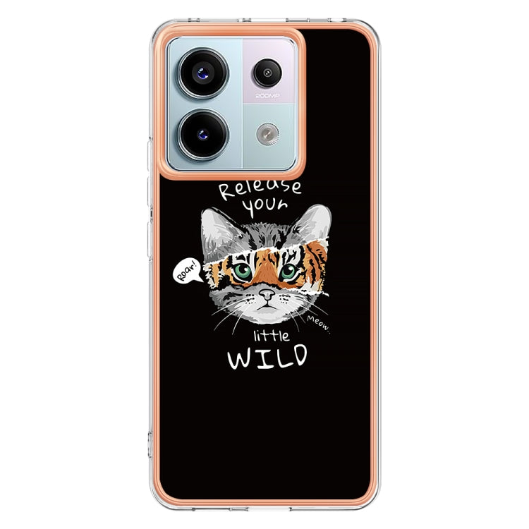 For Xiaomi Redmi Note 13 Pro 5G Global Electroplating Marble Dual-side IMD Phone Case(Natural Growth) - Note 13 Pro Cases by PMC TechLife | Online Shopping South Africa | PMC TechLife | Buy Now Pay Later Mobicred