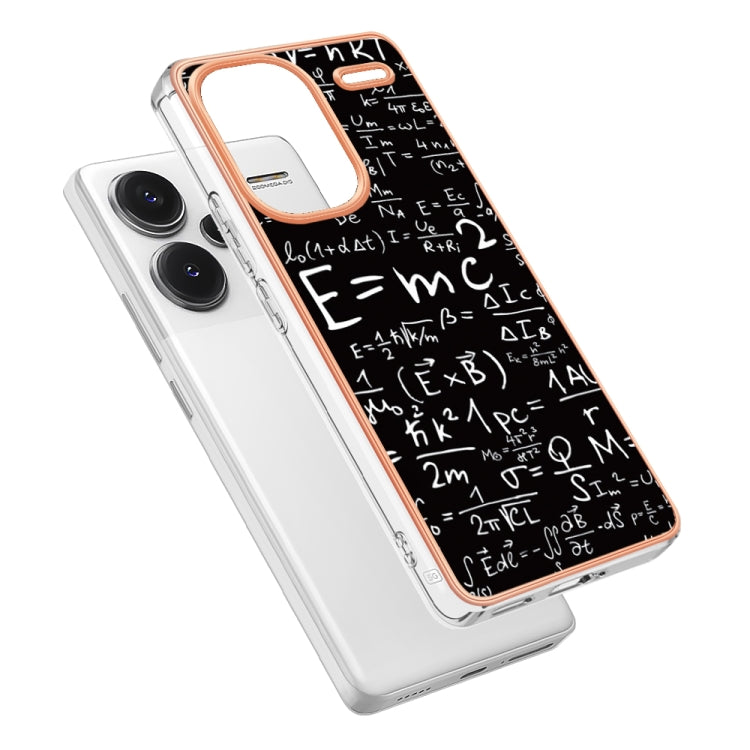 For Xiaomi Redmi Note 13 Pro+ 5G Electroplating Marble Dual-side IMD Phone Case(Equation) - Note 13 Pro+ Cases by PMC Jewellery | Online Shopping South Africa | PMC Jewellery | Buy Now Pay Later Mobicred