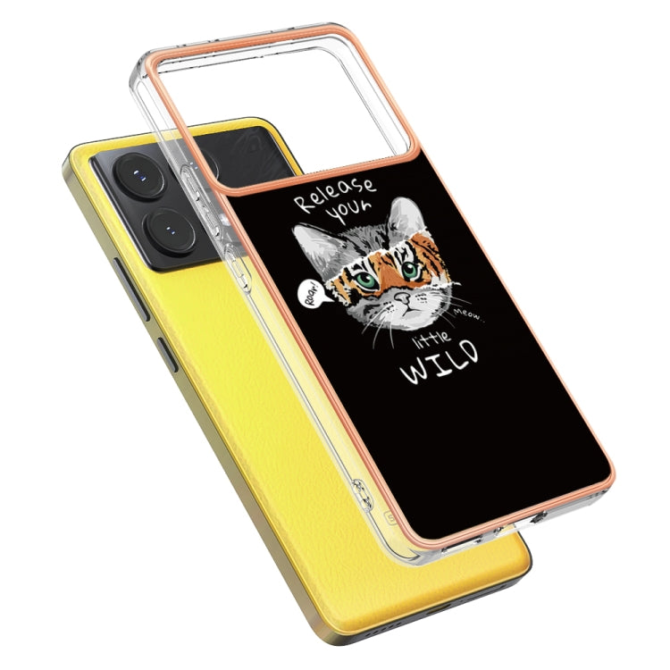 For Xiaomi Poco X6 Pro / Redmi K70E Electroplating Marble Dual-side IMD Phone Case(Natural Growth) - K70E Cases by PMC TechLife | Online Shopping South Africa | PMC TechLife | Buy Now Pay Later Mobicred