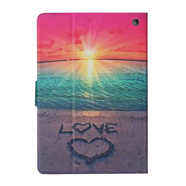 For Amazon Kindle Fire Max 11 Colored Drawing Smart Leather Tablet Case(Sunrise) - Amazon by PMC TechLife | Online Shopping South Africa | PMC TechLife | Buy Now Pay Later Mobicred
