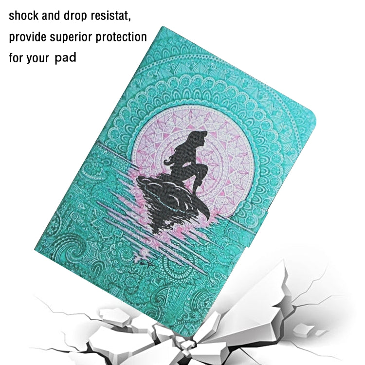 For Amazon Kindle Fire Max 11 Colored Drawing Smart Leather Tablet Case(Mermaid) - Amazon by PMC TechLife | Online Shopping South Africa | PMC TechLife | Buy Now Pay Later Mobicred