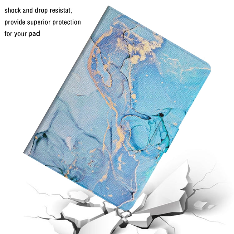 For Amazon Kindle Fire Max 11 Colored Drawing Marble Smart Leather Tablet Case(Blue Marble) - Amazon by PMC TechLife | Online Shopping South Africa | PMC TechLife | Buy Now Pay Later Mobicred