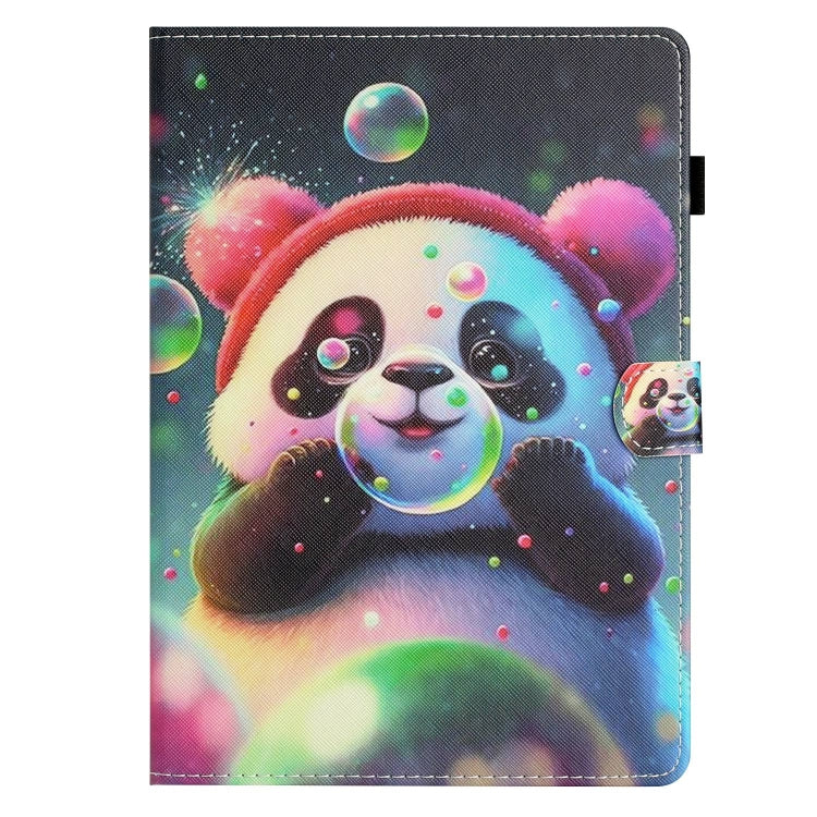 For Amazon Kindle Fire Max 11 Coloured Drawing Stitching Smart Leather Tablet Case(Panda) - Amazon by PMC TechLife | Online Shopping South Africa | PMC TechLife | Buy Now Pay Later Mobicred
