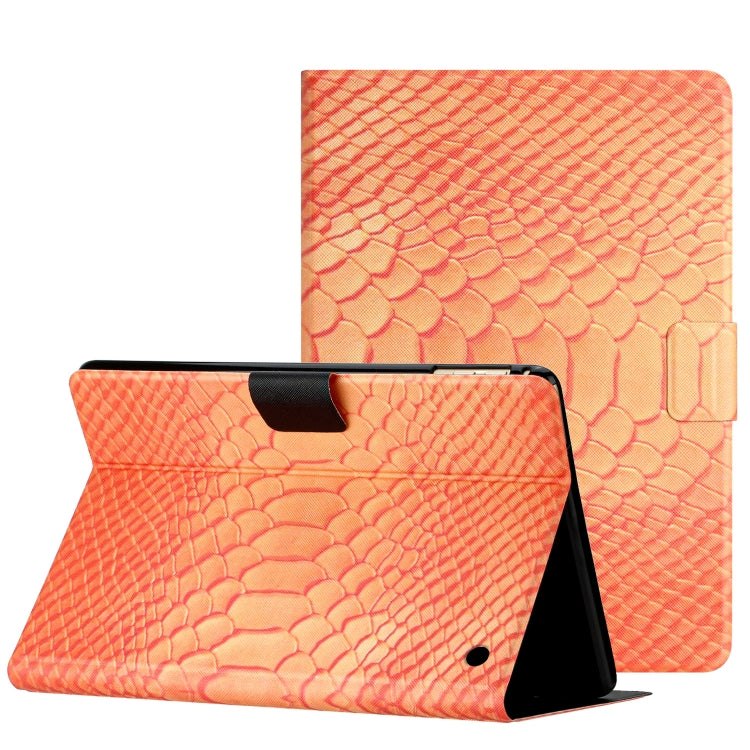 For Amazon Kindle Fire Max 11 Crocodile Texture Smart Leather Tablet Case(Orange) - Amazon by PMC TechLife | Online Shopping South Africa | PMC TechLife | Buy Now Pay Later Mobicred