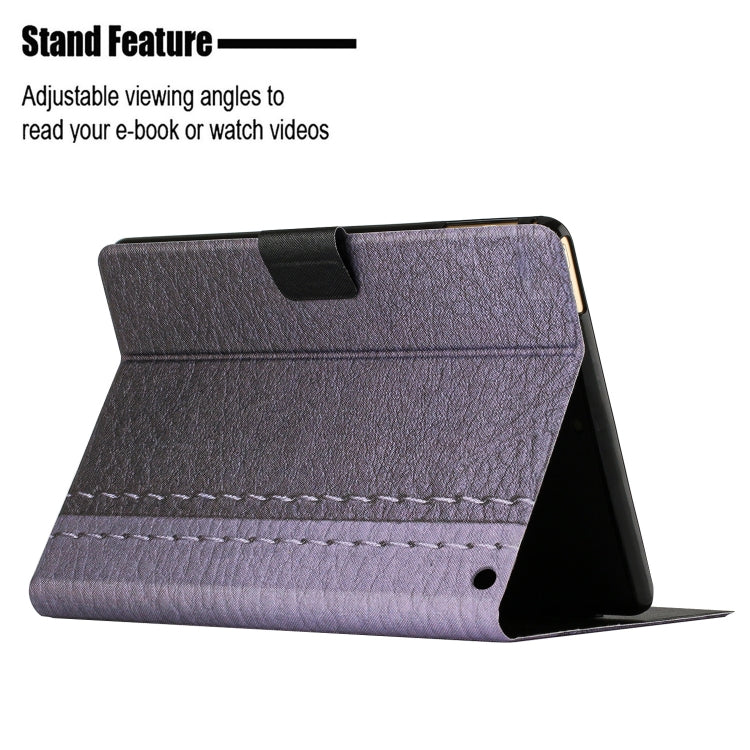 For Amazon Kindle Fire Max 11 Solid Color Stitching Smart Leather Tablet Case(Grey) - Amazon by PMC TechLife | Online Shopping South Africa | PMC TechLife | Buy Now Pay Later Mobicred