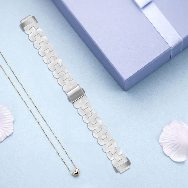 For Fitbit Inspire 3 Oval Resin Replacement Watch Band(White) - Watch Bands by PMc TechLife | Online Shopping South Africa | PMc TechLife | Buy Now Pay Later Mobicred
