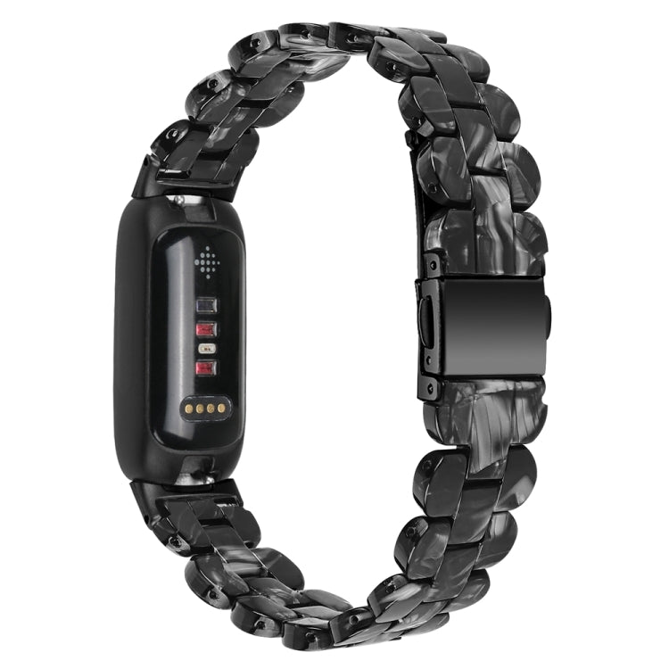 For Fitbit Inspire 3 Oval Resin Replacement Watch Band(Black Flower) - free shipping - PMc TechLife - Order now!