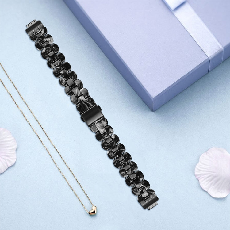 For Fitbit Inspire 3 Oval Resin Replacement Watch Band(Black Flower) - free shipping - PMc TechLife - Order now!