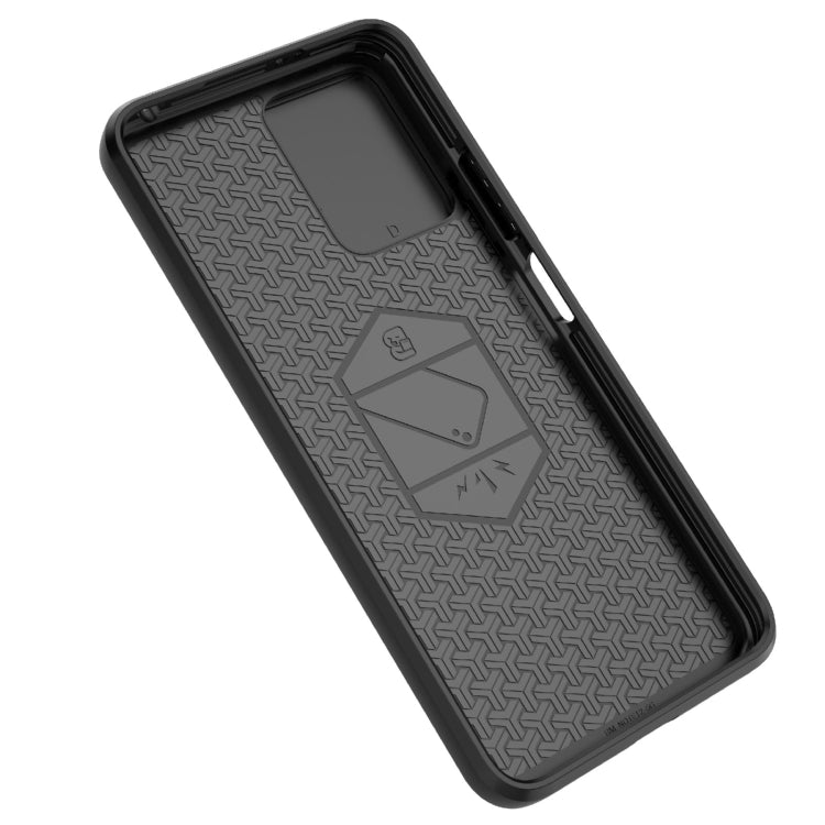 For Xiaomi Redmi Note 12 4G Global Sliding Camshield TPU + PC Shockproof Phone Case with Holder(Purple) - Xiaomi Cases by PMC TechLife | Online Shopping South Africa | PMC TechLife | Buy Now Pay Later Mobicred