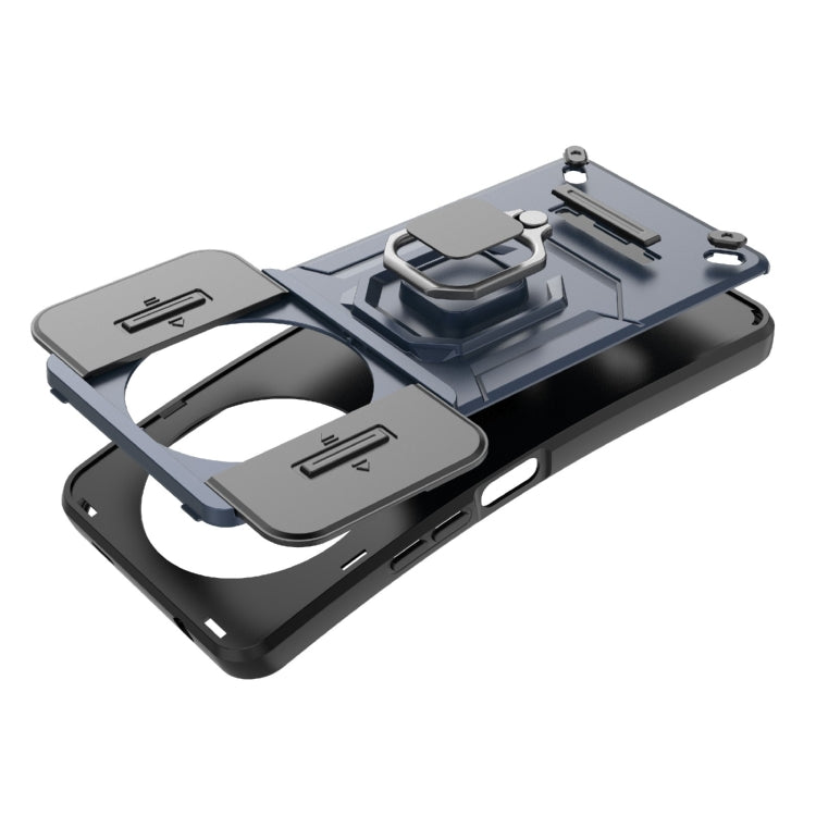 For Xiaomi Redmi A3 4G Global Sliding Camshield TPU + PC Shockproof Phone Case with Holder(Grey) - free shipping - PMC TechLife - Order now!