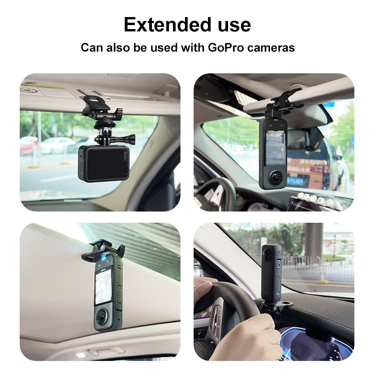 Car Sun Visor Bracket Type B Action Camera Mount - Car Holders by PMC TechLife | Online Shopping South Africa | PMC TechLife | Buy Now Pay Later Mobicred