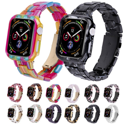 For Apple Watch Ultra 2 / Ultra 49mm Printed Resin PC Watch Band Case Kit(Milk Pattern) - Watch Cases by PMC Jewellery | Online Shopping South Africa | PMC Jewellery | Buy Now Pay Later Mobicred