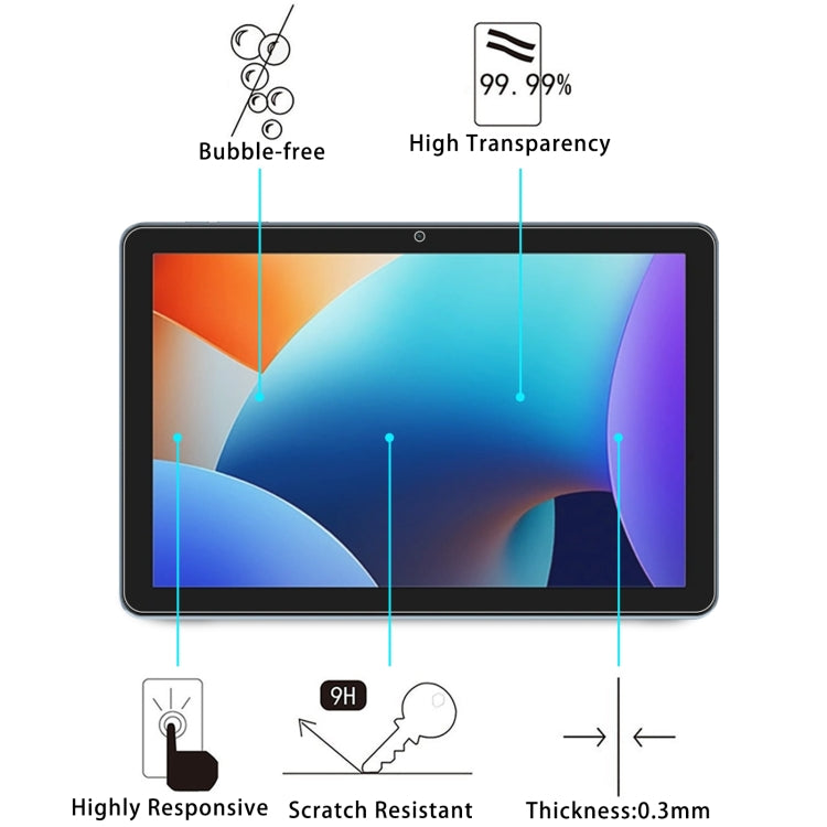 For Blackview Tab 30 WiFi 9H 0.3mm Explosion-proof Tempered Glass Film - Others by PMC TechLife | Online Shopping South Africa | PMC TechLife