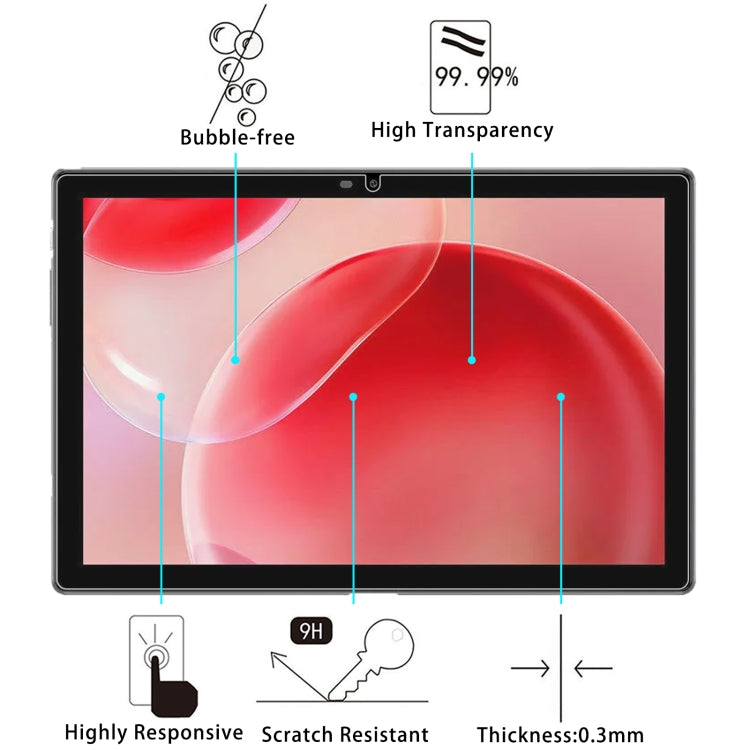 For Blackview Tab 9 WiFi 10.1 9H 0.3mm Explosion-proof Tempered Glass Film - Others by PMC TechLife | Online Shopping South Africa | PMC TechLife | Buy Now Pay Later Mobicred