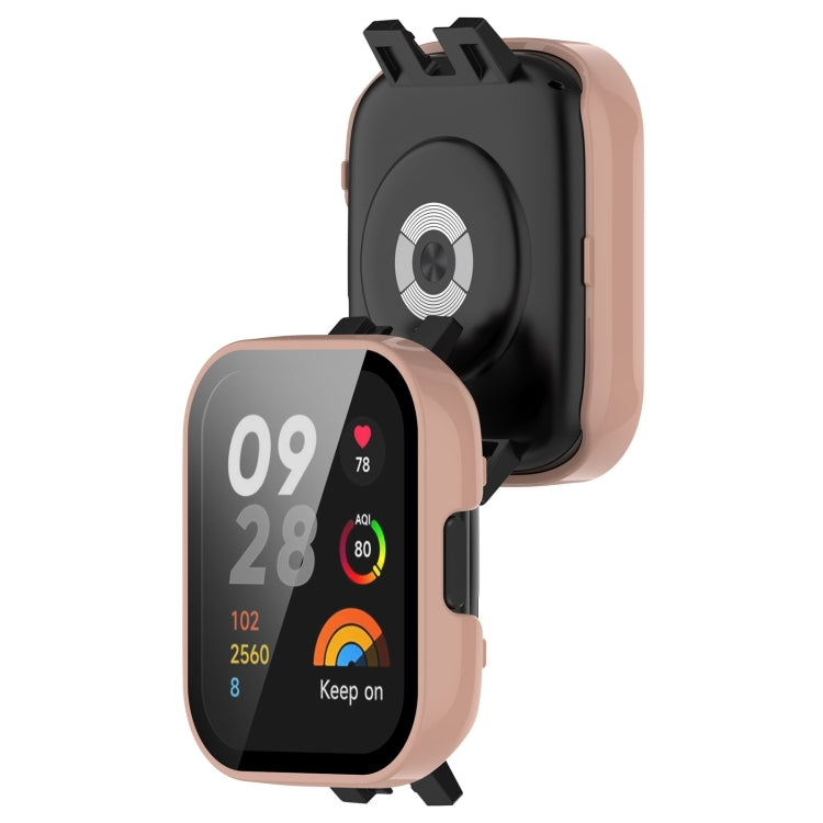 For Xiaomi Mi Watch Lite 3 PC + Tempered Film Integrated Watch Protective Case(Pink) - free shipping - PMC TechLife - Order now!