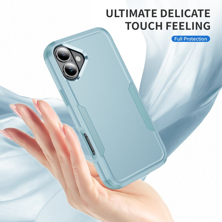 For iPhone 16 Plus Commuter Shockproof TPU + PC Phone Case(Grey Green) - iPhone 16 Plus Cases by PMC Jewellery | Online Shopping South Africa | PMC Jewellery | Buy Now Pay Later Mobicred