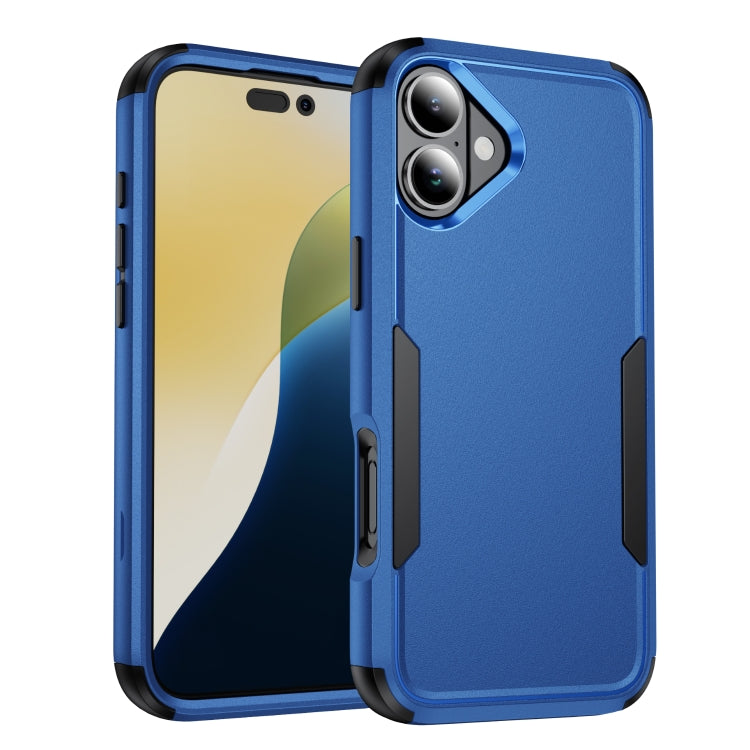 For iPhone 16 Commuter Shockproof TPU + PC Phone Case(Royal Blue+Black) - iPhone 16 Cases by PMC TechLife | Online Shopping South Africa | PMC TechLife | Buy Now Pay Later Mobicred