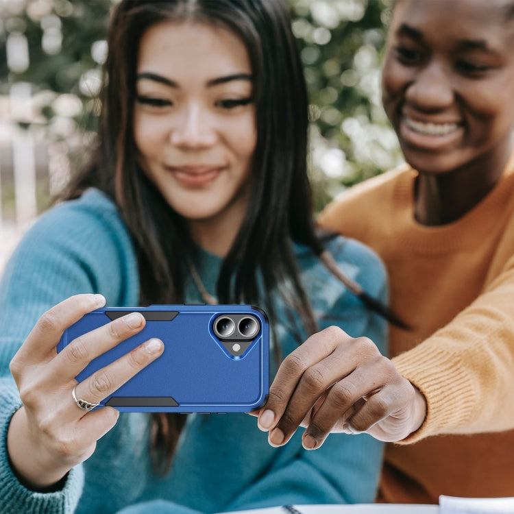 For iPhone 16 Commuter Shockproof TPU + PC Phone Case(Royal Blue+Black) - iPhone 16 Cases by PMC TechLife | Online Shopping South Africa | PMC TechLife | Buy Now Pay Later Mobicred