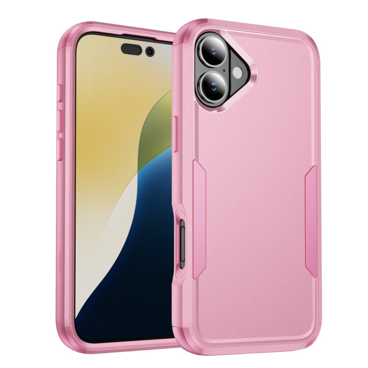 For iPhone 16 Commuter Shockproof TPU + PC Phone Case(Pink) - iPhone 16 Cases by PMC Jewellery | Online Shopping South Africa | PMC Jewellery | Buy Now Pay Later Mobicred