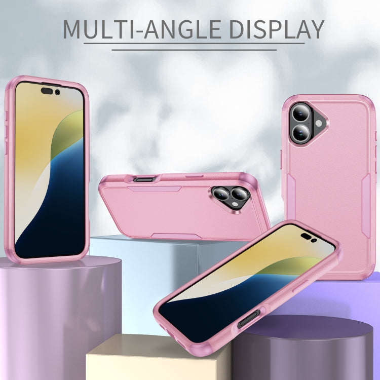 For iPhone 16 Commuter Shockproof TPU + PC Phone Case(Pink) - iPhone 16 Cases by PMC Jewellery | Online Shopping South Africa | PMC Jewellery | Buy Now Pay Later Mobicred