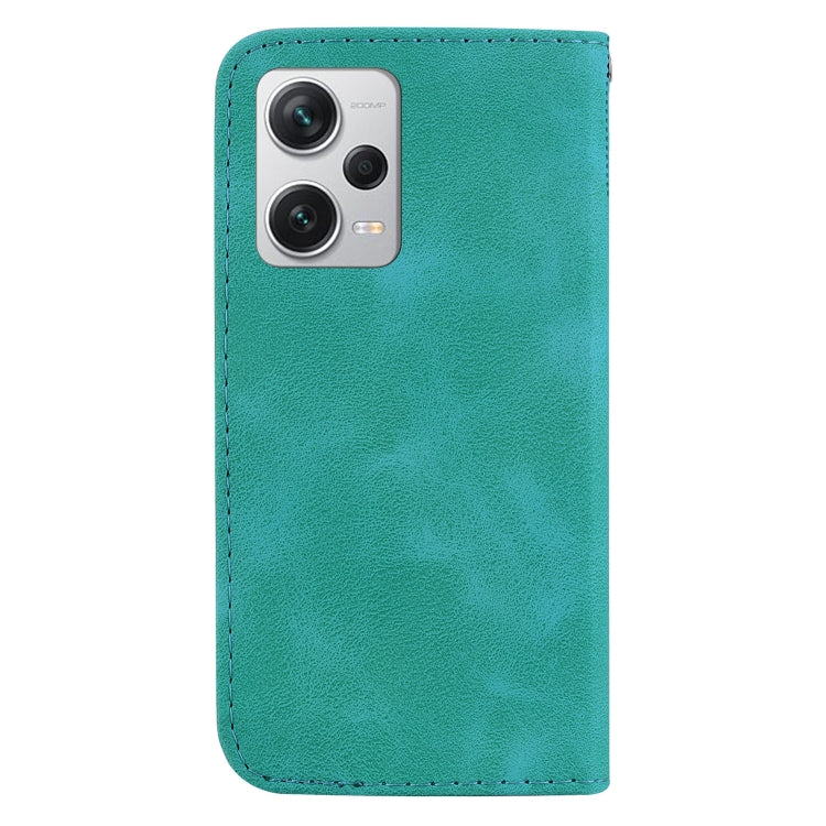 For Xiaomi Redmi Note 12 Pro+ Global 7-shaped Embossed Leather Phone Case(Green) - free shipping - PMC TechLife - Order now!
