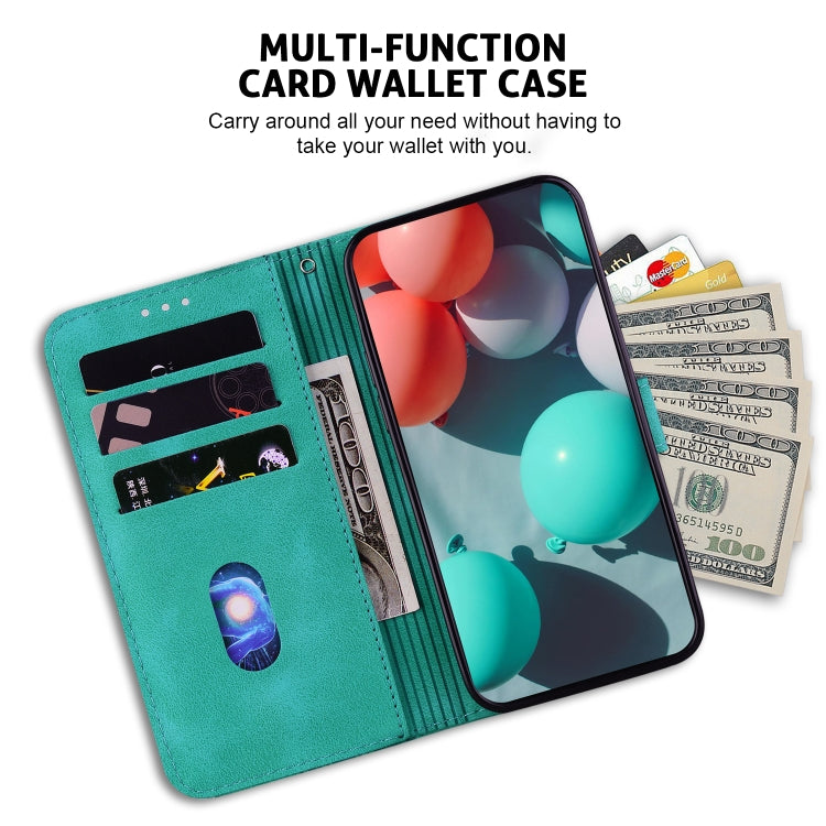 For Xiaomi Redmi Note 12 Pro+ Global 7-shaped Embossed Leather Phone Case(Green) - free shipping - PMC TechLife - Order now!