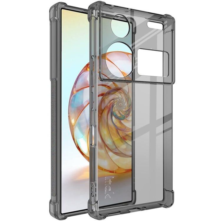 For ZTE nubia Z60 Ultra 5G imak Shockproof Airbag TPU Phone Case(Transparent Black) - ZTE Cases by imak | Online Shopping South Africa | PMC Jewellery