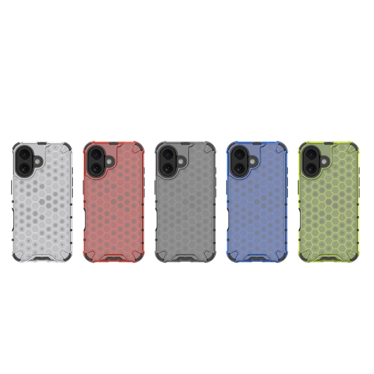 For iPhone 16 Honeycomb Shockproof Phone Case(Black) - iPhone 16 Cases by PMC TechLife | Online Shopping South Africa | PMC TechLife | Buy Now Pay Later Mobicred