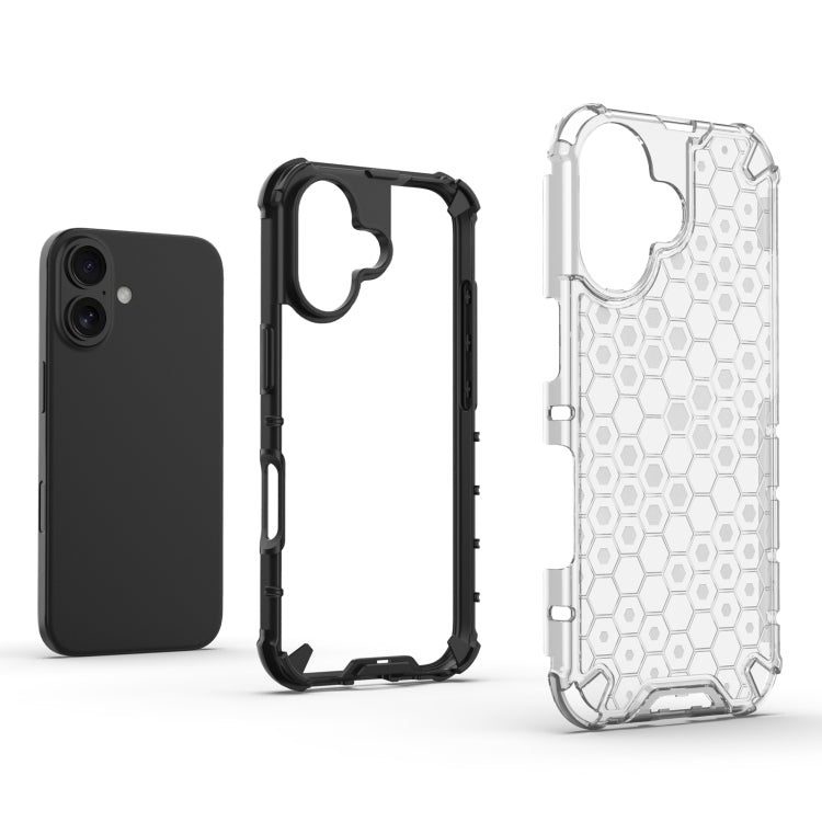 For iPhone 16 Plus Honeycomb Shockproof Phone Case(Green) - iPhone 16 Plus Cases by PMC TechLife | Online Shopping South Africa | PMC TechLife | Buy Now Pay Later Mobicred