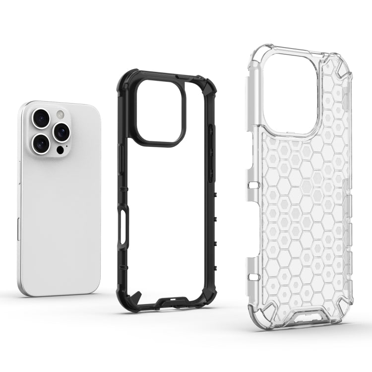 For iPhone 16 Pro Max Honeycomb Shockproof Phone Case(White) - iPhone 16 Pro Max Cases by PMC TechLife | Online Shopping South Africa | PMC TechLife | Buy Now Pay Later Mobicred