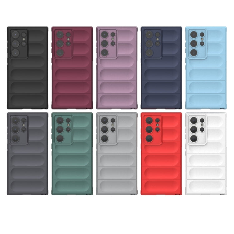 For Samsung Galaxy S24 Ultra 5G Magic Shield TPU + Flannel Phone Case(White) - Galaxy S24 Ultra 5G Cases by PMC TechLife | Online Shopping South Africa | PMC TechLife
